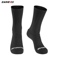 Chaussettes de sport de compression personnalisées pour hommes Darevie, chaussettes de cyclisme Aero Crew, chaussettes de vélo