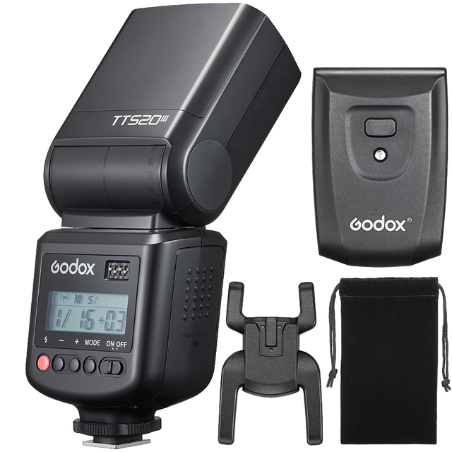 Wholesale Godox TT520III 433MHz Wireless Triggering Camera Flash Speedlite Light (Black)