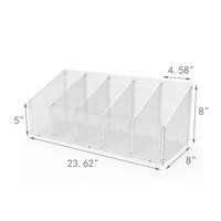Boîte de rangement multi-compartiments en acrylique de qualité supérieure, personnalisable en couleur/épaisseur, pour organiser des capsules et des petits objets
