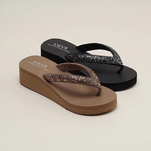Summer Beach Women's Luxurious Designer Flip-flops - <b>Soft</b> <b>Shoes</b> - High-quality Open-toe Thick-soled Slip-on Sandals - Product Image 3