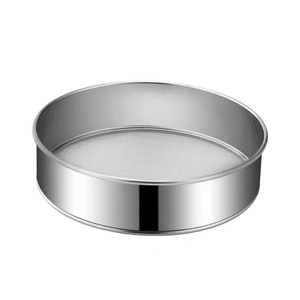 <span class=keywords><strong>304</strong></span> thép không gỉ lọc bột sifter siêu mịn cầm tay công cụ nướng 40 60-Lưới bột sifter dây lưới màn hình - Product Image 1