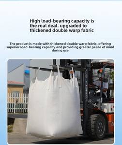 Sac en vrac FIBC conducteur antistatique de type C |   Facteur de sécurité 5:1 |   Super sac pour ciment, <span class=keywords><strong>sable</strong></span>, produits chimiques et minéraux 1000 kg - Product Image 6