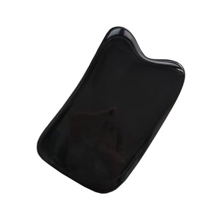 Commercio all'ingrosso corno di bufalo raschiando bordo occhio viso gua sha bastone viso sottile corpo attraverso massaggiatore guasha corno meridiano - Product Image 6