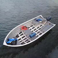 Bateau de vitesse en alliage d'aluminium soudé de 14 pieds pour véhicule nautique Yacht de pêche en alliage d'aluminium