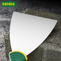 Spatule en acier inoxydable pour enduit mural, remplissage de fissures, petit outil de finition pour plâtre et décapage de peinture