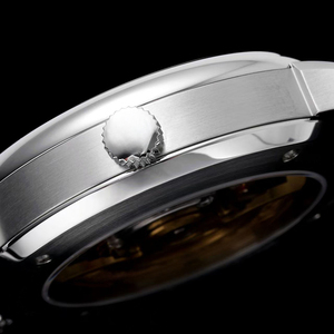 Reloj Hombre Silver <b>Case</b> Black Starry Dial Luminous Waterproof Small Seconds Sapphire Crystal Automatic Mens Mechanical <b>Watch</b> - Product Image 3