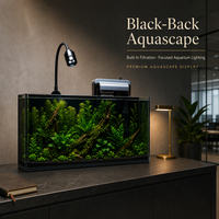 Ensemble aquarium pour plantes vivantes avec filtre externe, éclairage LED et couvercle de protection en PC, offre personnalisée pour la vente au détail
