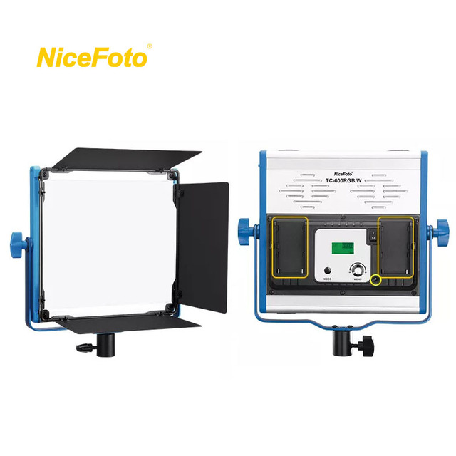 600RGB 50W Nicefoto Professional Wireless Flat RGB LED Video Lighting Studio Camera Photography Panel Lights