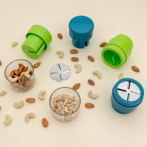 Hachoir à légumes manuel portable avec lames en acier inoxydable, moulin à noix vert, accessoires de cuisine, gadgets de cuisine, ensembles cadeaux - Product Image 1