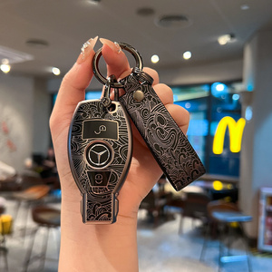 ฝาครอบเคสกุญแจรถยนต์ TPU สำหรับอุปกรณ์เสริม Mercedes Benz: <span class=keywords><strong>พวง</strong></span><span class=keywords><strong>กุญแจ</strong></span>รถยนต์สำหรับตกแต่ง - Product Image 4