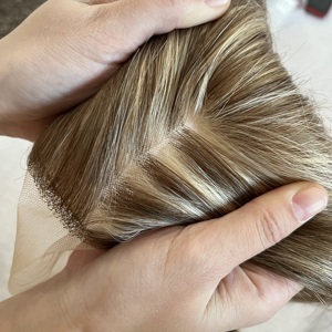 Cierres de Cabello con Encaje de Seda 4x4 para Mujer, Base de Encaje Marrón 5x5 6x6, Base Frontal de Encaje Suizo 13x4 4x4 - Product Image 5