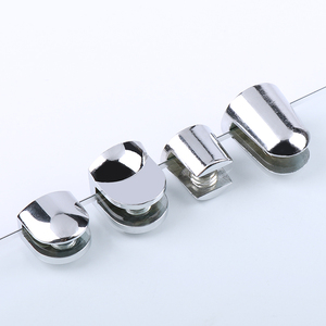 Kính kẹp Hợp kim kẽm Kệ hỗ trợ Nickel kết thúc góc khung Clip đồ nội thất phần cứng - Product Image 2