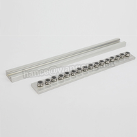 Rail de mouvement linéaire en aluminium SGR25 à double axe avec roulement de guides linéaires à quatre rouleaux SGB25UU-4