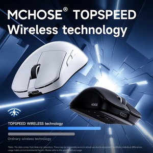 Mchose L7 Ultra + Chuột không dây nhẹ 45G Ergonomic tri-mode paw3950 dpi42000 750ips 500mAh 8kHz Chuột chơi game - Product Image 4