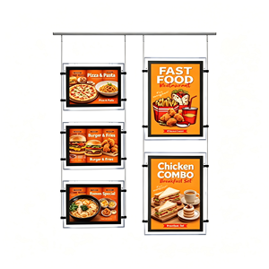 Boîte à lumière LED mince en acrylique, éclairée, personnalisable pour menu de restauration rapide, comptoir de produits alimentaires, affichage publicitaire - Product Image 1