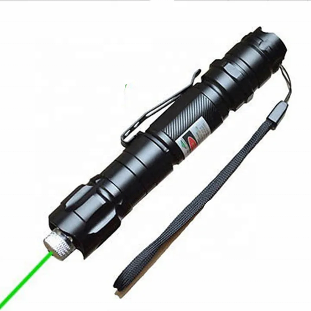 Long Distance Laser Pointer 009 Green Lazer Light Pointer with Button Strong Green Laser Pen with Belt Clip and 18650 Battery