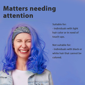 Les fabricants vendent en gros le meilleur masque colorant capillaire semi-permanent bleu royal, une teinture capillaire qui nourrit les cheveux, le meilleur masque colorant capillaire. - Product Image 3