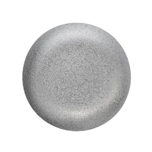 Assiette de service vintage en acier inoxydable vieilli, gris flocon de neige, ronde, pour hôtel, nourriture, café, thé - Product Image 5
