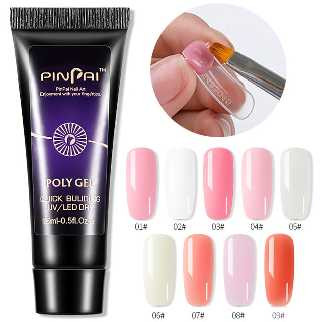 Wholesale Hot Selling 3pcs Nail Poly Gel Kit for Nail Tips Extension