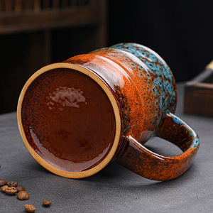 Tasses à café en céramique ombragées à tambour d'huile 20OZ créatives à la mode OEM ODM grande tasse à lait en céramique personnalisée tasses à eau vente en gros - Product Image 4