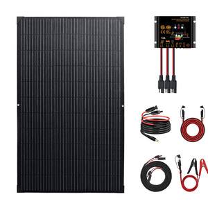 Kit Chargeur d'Entretien Solaire Portable Ultra Mince 15W 12V avec Sortie DC et USB pour Voiture, Bateau, <span class=keywords><strong>Camping</strong></span>-<span class=keywords><strong>Car</strong></span>, <span class=keywords><strong>Camping</strong></span> - Product Image 1