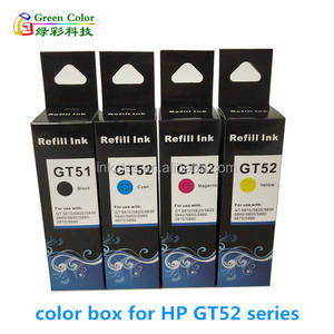 หมึกพิมพ์แบบยูวี สำหรับเครื่องพิมพ์ <span class=keywords><strong>HP</strong></span> Deskjet รุ่น GT5810/5820/310/318/319/410/418/419 ใช้ได้กับ <span class=keywords><strong>HP</strong></span> GT52/<span class=keywords><strong>GT51</strong></span> คุณภาพพรีเมียม - Product Image 4