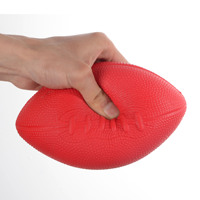 Logo personnalisé en mousse PU couleur impression spirale Football Rugby soulagement du Stress balle d'exercice de la main lente montée jouets à presser pour les enfants