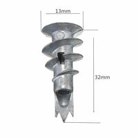 Chevilles autoperceuses M4.2 en alliage de zinc pour cloisons sèches avec vis autotaraudeuses pour plaques de plâtre, emballage en boîte