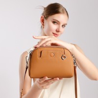 Sac à main en cuir véritable pour femme, nouvelle collection 2026, mini porte-monnaie en cuir de vachette pleine fleur, sac polyvalent pour maman, à porter à l'épaule ou en bandoulière
