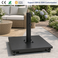 Base de parasol de terrasse JH-Mech avec roues, capacité de charge maximale de 350 lb, support de parasol de terrasse robuste, bases de parasols de terrasse