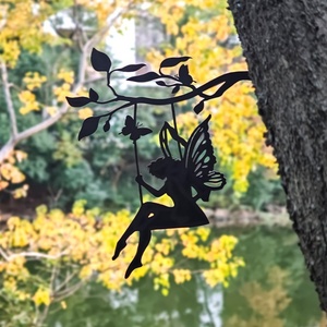 Regalo Mariposa Jardín Baile Ciervo Paredes Bicicleta Lobo Espeluznante Siete Cocodrilos 2025 Artículos Estacas Búho Adornos de Jardín Mariquita - Product Image 4