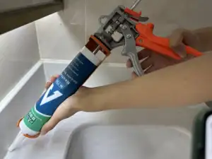 Mastic silicone imperméable et résistant à la moisissure pour cuisine et salle de bain, toilettes et lavabos à légumes