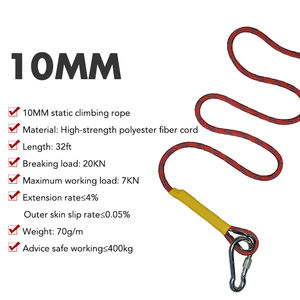<span class=keywords><strong>Cuerda</strong></span> de Seguridad Trenzada de Poliéster Suave de Alta Resistencia de 10 mm para <span class=keywords><strong>Escalada</strong></span> en Exteriores, 10 m (32 pies) - Product Image 3
