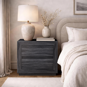 Comodino Grigio Antracite in Legno, Arredamento Moderno Minimalista per Camera da Letto - Product Image 6
