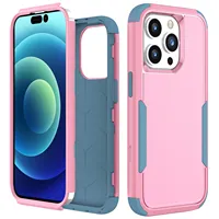 Coque de téléphone antichoc robuste 3-en-1 avec protection intégrale pour iPhone 17 16 15 14 13 12 11 XR XS 8 7 Plus