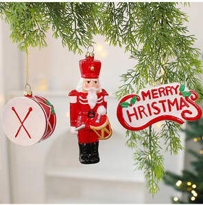 Palline Natalizie in Plastica Resistente da Appendere, Babbo Natale, Pupazzo di Neve, <span class=keywords><strong>Schiaccianoci</strong></span>, Decorazioni Natalizie con Stampa UV per Forniture Festive - Product Image 6