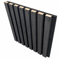 Dalles de plafond acoustiques, panneaux en bois à lattes absorbant le son, réduction du bruit, décoration murale pour un design de hall moderne