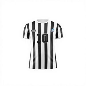 Camiseta de Fútbol Personalizada de Alta Calidad con Nombre de Equipo, Número y Logotipo Personalizados, 100% Poliéster de Secado Rápido para Hombre - Product Image 1