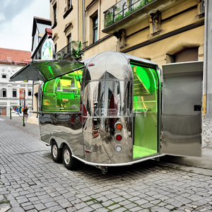 Carrito de Comida Callejero de Acero Inoxidable, Camión de Helados, Remolque Móvil de Comida, Camión de Té de Burbujas, Caravana Cocina, Remolque de Concesión de Alimentos - Product Image 6