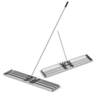 Jh-mech 46 "x 10" Heavy Duty cấp bãi cỏ công cụ với Ergonomic xử lý nỗ lực-tiết kiệm bạc Thép không gỉ bãi cỏ san lấp mặt bằng công cụ - Product Image 1