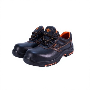 Botas de Seguridad Unisex Casuales de Cuero Genuino Transpirables con Puntera de Acero, Cómodas, Antideslizantes, para Construcción de Verano - Product Image 2