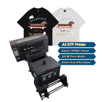 Impresora DTF DTG LETOP Direct A3 para Películas PET, Máquina de Impresión de Rollo de Inyección de Tinta de Cinco Colores, Plotter de Impresión Textil con Cabezal de Impresión XP600