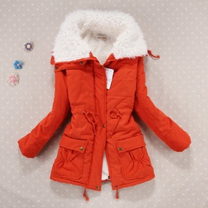 Abrigo de invierno para <span class=keywords><strong>mujer</strong></span>, prendas de vestir, Parka de nieve con capucha de largo medio y grueso, chaqueta informal cálida de algodón de talla grande - Product Image 2