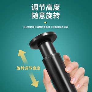 Furniture <b>Leg</b> <b>Adjustable</b> <b>Height</b> Telescopic Heavy Duty Black Cold Rolled Steel Industrial Design For <b>Table</b> Support - Product Image 2