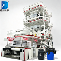 Machine de soufflage de film Debang à haut rendement, 5 couches, avec système de refroidissement interne PLC IBC et contrôle du poids de dosage multi-composants