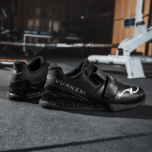 OEM logotipo personalizado zapatos de levantamiento de pesas punta más ancha material superior sintético Squat gimnasio <span class=keywords><strong>zapatillas</strong></span> hechas en China - Product Image 3