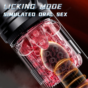 2026 Venta al por mayor Copa Masturbadora Automática Telescópica con Calentamiento, Succión, Empuje y Rotación, con Efecto de Felación de Bolsillo, Juguetes Sexuales - Product Image 4