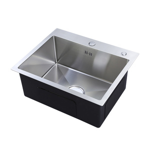 <span class=keywords><strong>Fregadero</strong></span> de Cocina de Acero Inoxidable de Un Seno, Lavabo Rectangular para Verduras de Instalación sobre Encimera - Product Image 6