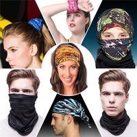 Cache-cou multifonctionnel sans couture avec logo imprimé par sublimation personnalisé, bandana, foulard, tour de cou, cache-cou sans couture