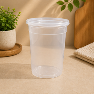 Disposable PP Deli Cups with Airtight Lids, Leakproof Food Storage <b>Containers</b> for <b>Soup</b>, Sauces and Meal Prep - Product Image 1